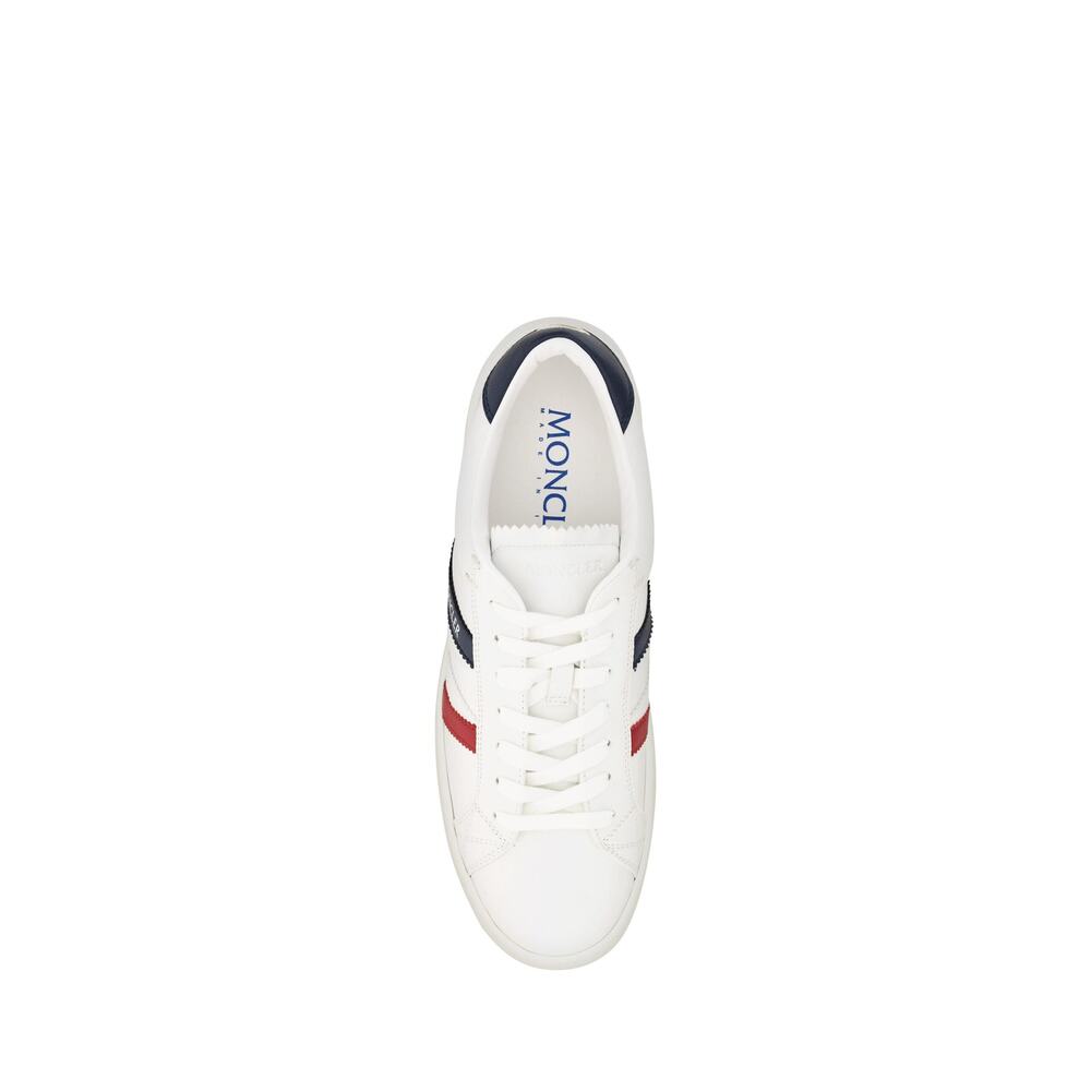 Moncler White Monaco M Low Top Sneakers EU42 US9 White NWT - Picture 2 of 5